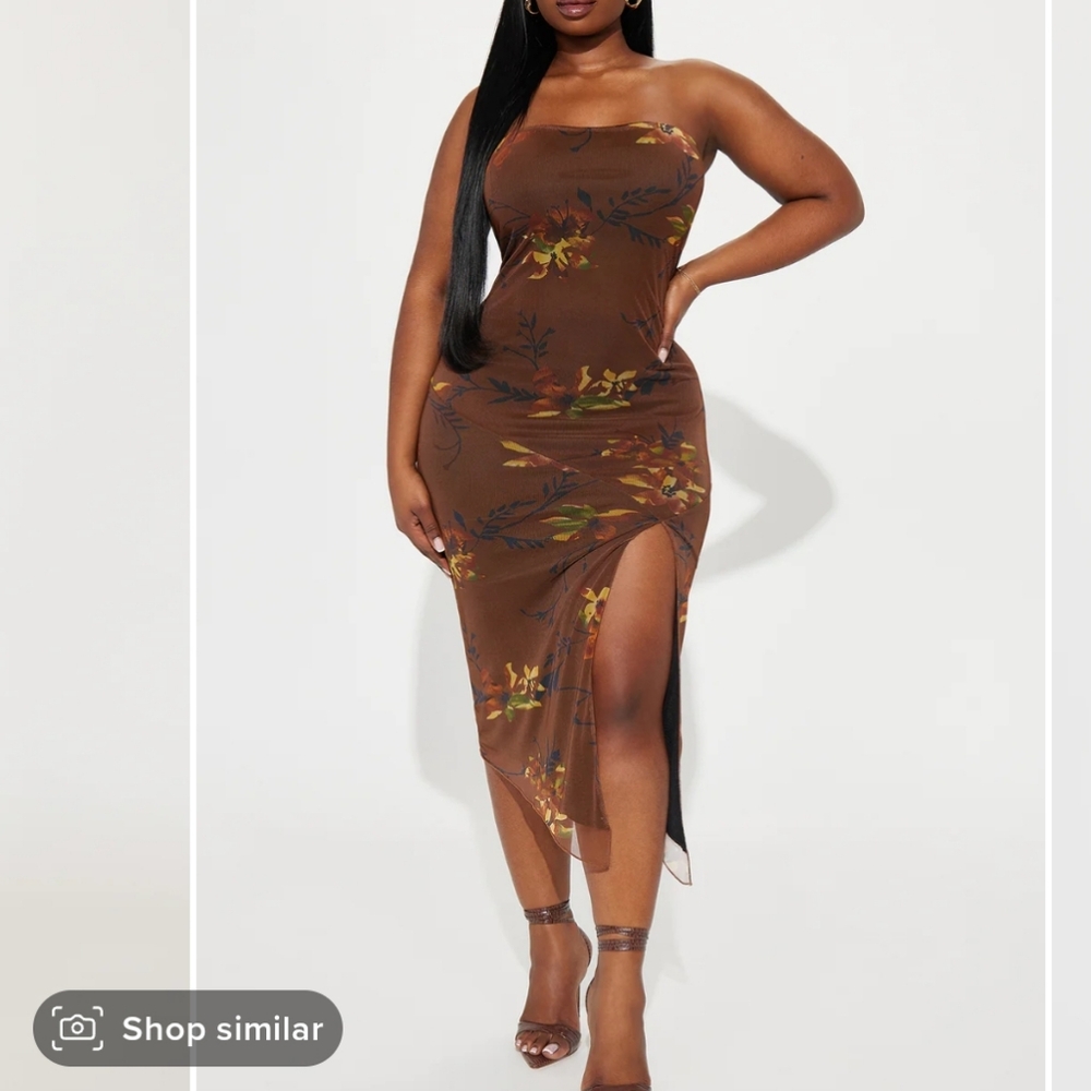 Mesh Midi Dress